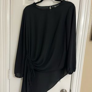 New York & Company asymmetric hem tunic top